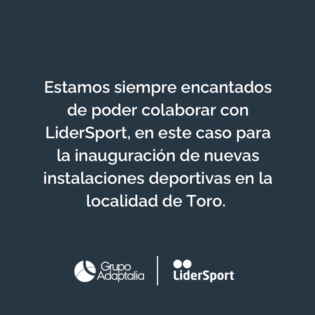 Nuestras compañeras Marina Gómez y Carmen Para acudieron ayer a la localidad castellana de Toro para la inauguración de sus nuevas instalaciones deportivas de la mano de <a href="/Lider5port/">LiderSport</a> . ¡Un placer siempre colaborar con vosotros!