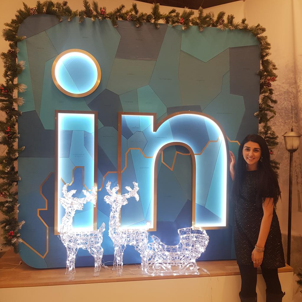 HenaMH's tweet photo. Genuinely happy! Went to LinkedIn office for the accelerator graduation day and loved it!  #LiCreatorAccelerator https://t.co/hNBTRo9KTu
