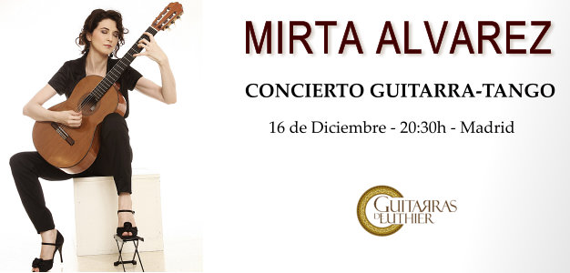 Concierto de Mirta Alvarez – Guitarra Tango
Viernes 16 de Diciembre a las 20:30h en Guitarras de Luthier - Madrid
Plazas Limitadas
Reservas en: guitarrasdeluthier@yahoo.es
Más información: guitarrasdeluthier.com/es/calendario/…

Play your Dreams ! 
guitarrasdeluthier.com