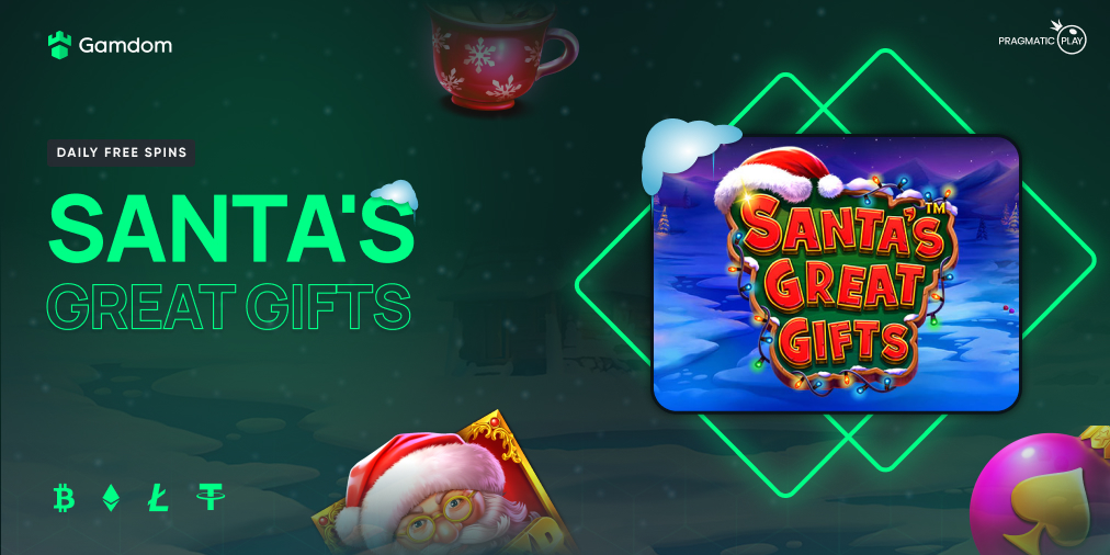 gamdom's tweet photo. Day 2 of Xmas 🔔🔔🔔

Free spins #Giveaway on Sant's Great Gifts for today! 🎅🎁

---

❄️ Tag a Friend
❄️ Like, Follow &amp; RT
❄️ Comment UserID

----

If you receive a 💚 from us, you'll get Free spins at 18:00 CET! 🤑💸

🔗 https://t.co/iOPgBrSIiZ https://t.co/oTd5nhMw2y