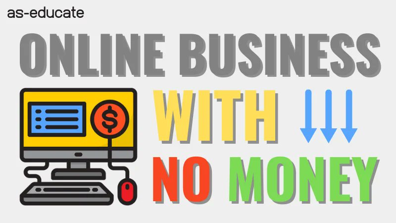 How To Start an Online Business With No Money
as-educate.com/start-business…

#onlinebusiness #startbusinessonline #aseducate #business