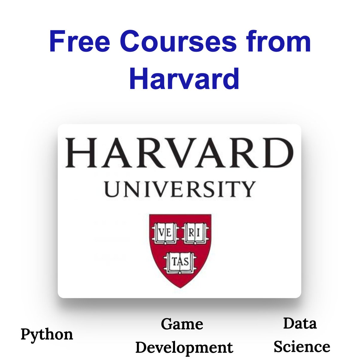 itsafiz's tweet image. Harvard University is offering free online courses.
Learn Computer Science to Data Science for FREE
The courses will be open to anyone, with no prerequisites required.
Here are 10 FREE courses 🧵👇