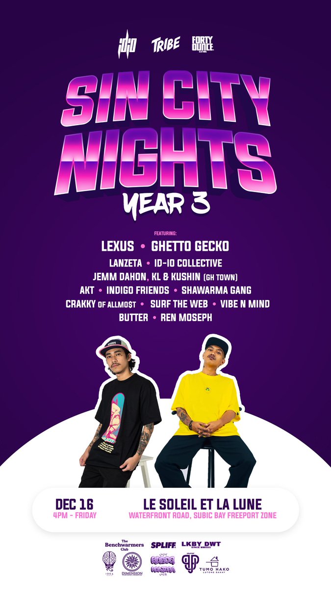 IDIOCollective's tweet photo. SIN CITY NIGHTS 3

Dec 16

See you there, sinners! https://t.co/UZ4uTLJYKb