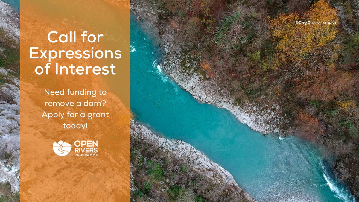 LIFE Programme (@lifeprogramme) on Twitter photo The #LIFEprogramme and the <a href="/OpenRiversProg/">Open Rivers Programme</a> - together 🤝 for #damremovals!
The <a href="/OpenRiversProg/">Open Rivers Programme</a> has already helped remove 25 dams. 🏞️ Could a dam near you be next?
Don’t miss out on the opportunity to apply 👉 bit.ly/OpenRivers The #LIFEprogramme and the <a href="/OpenRiversProg/">Open Rivers Programme</a> - together 🤝 for #damremovals!
The <a href="/OpenRiversProg/">Open Rivers Programme</a> has already helped remove 25 dams. 🏞️ Could a dam near you be next?
Don’t miss out on the opportunity to apply 👉 bit.ly/OpenRivers