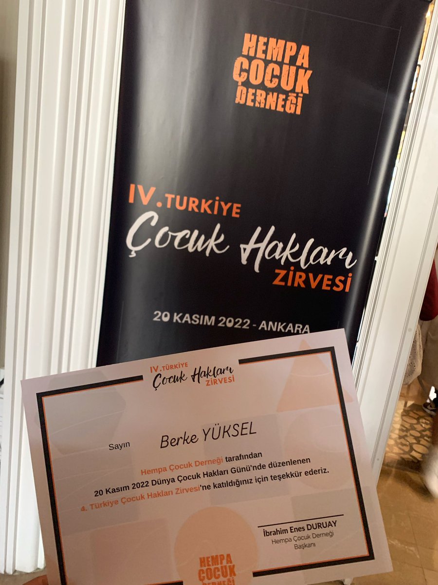 icsnatr's tweet photo. 20 Kasım Dünya Çocuk Hakları Gününde Hempa Çocuk Derneği tarafından düzenlenen IV. Türkiye Çocuk Hakları Zirvesi’ne katıldık. Zirvede, oyun hakkı odağında farklı bakış açılarının tartışıldığı paneller gerçekleştirildi.
#Hempa #CocukHakları #ICSNA https://t.co/dGidjQkbVA