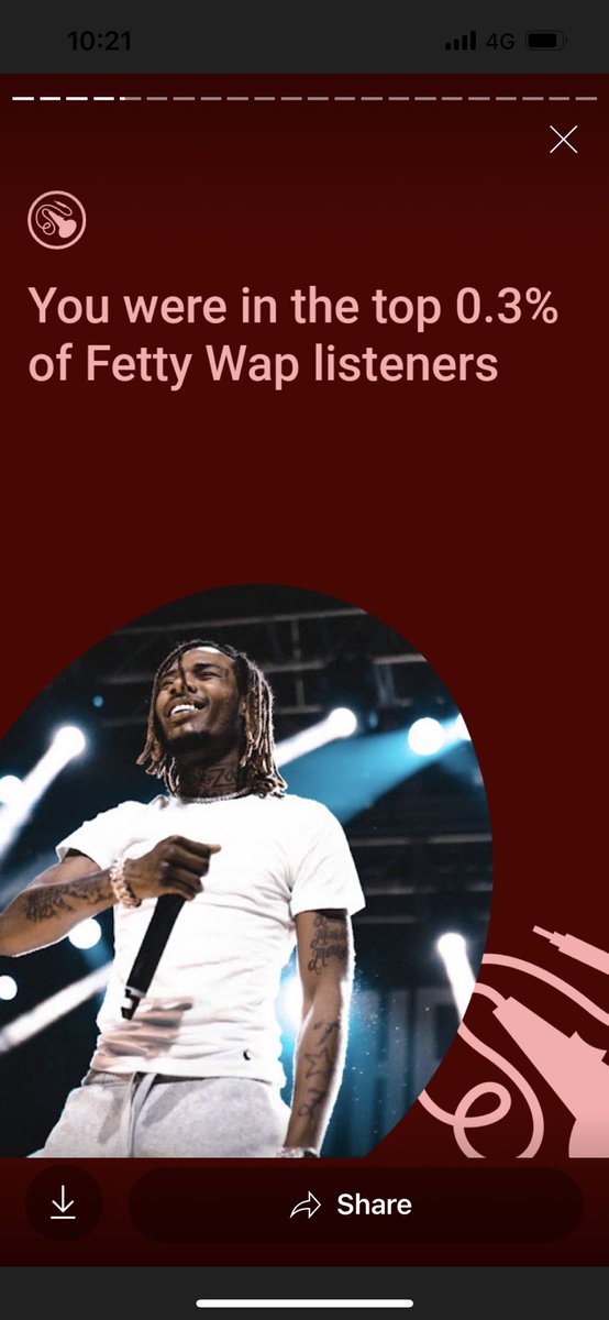 HazzMazz85's tweet photo. @fettywap damn top 0.3% free tickets to the next tour ? Haha https://t.co/MUN2gAgUov