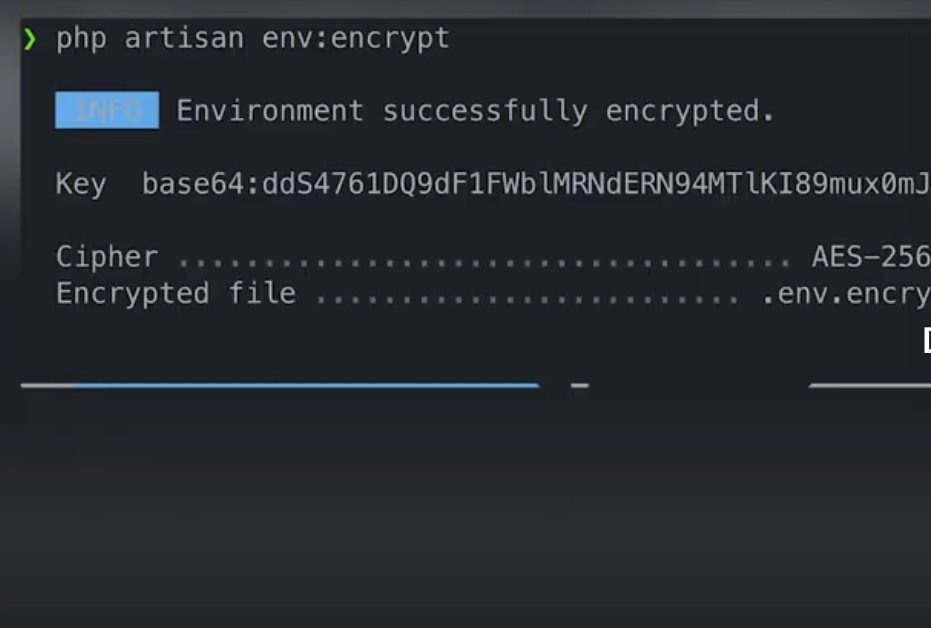 MohamadCheaib4's tweet image. #laravel_tips
Laravel v9. 32.0 brought the release of two new Artisan commands: env:encrypt and env:decrypt. These commands make it possible to securely store an encrypted copy of your application's environment file in source control, making it a living part of your application.