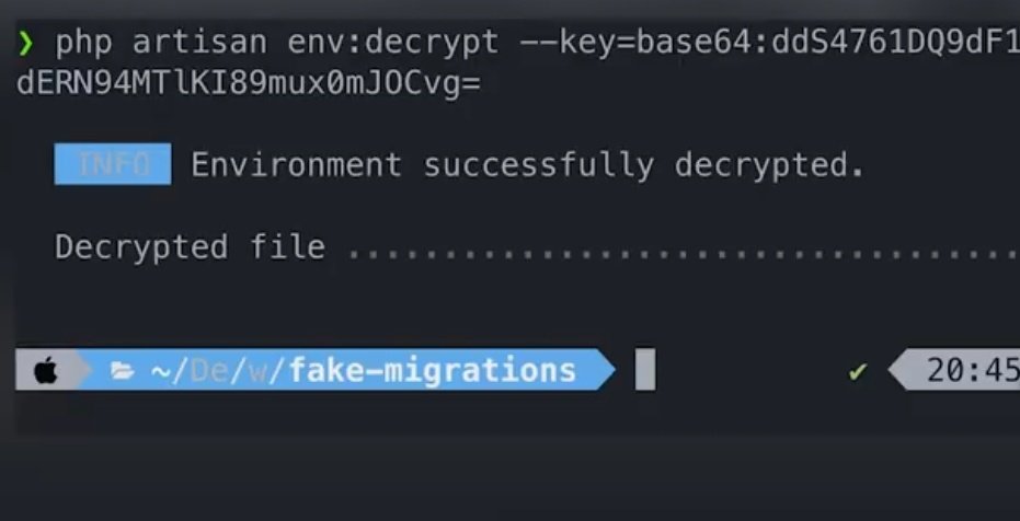 MohamadCheaib4's tweet image. #laravel_tips
Laravel v9. 32.0 brought the release of two new Artisan commands: env:encrypt and env:decrypt. These commands make it possible to securely store an encrypted copy of your application's environment file in source control, making it a living part of your application.