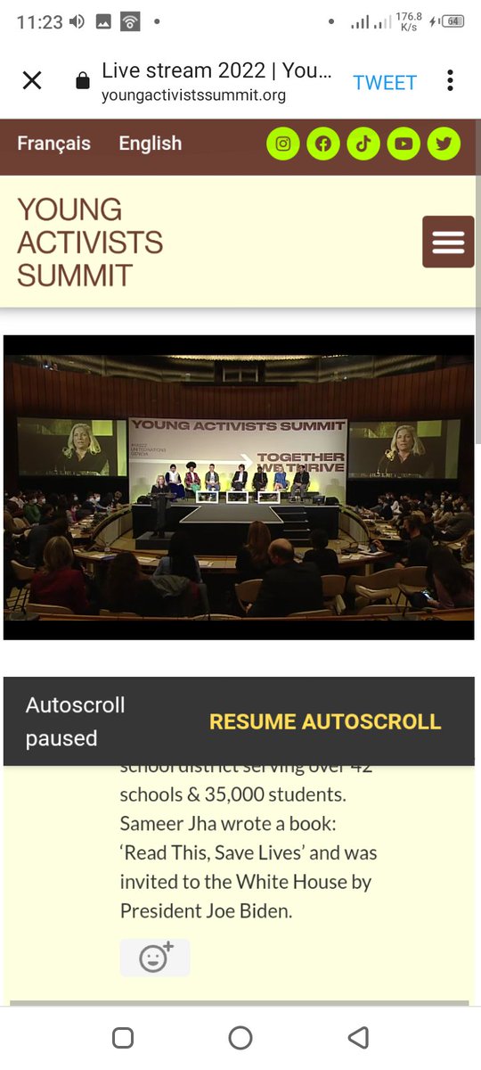 sannibio1's tweet photo. J'ai eus plaisir de participer à la conférence dénommée #YOUNGACTIVISTSSUMMIT en direct de #GENEVE au siège de #L'ONU. Ce 02 Décembre 2022.
Bravoooooo à ces activistes venus des quatre coins du monde.
#YOUNGACTIVISTSSUMUT
#IMPACTONS notre communauté.
#ONU https://t.co/6mdKmGTBNL