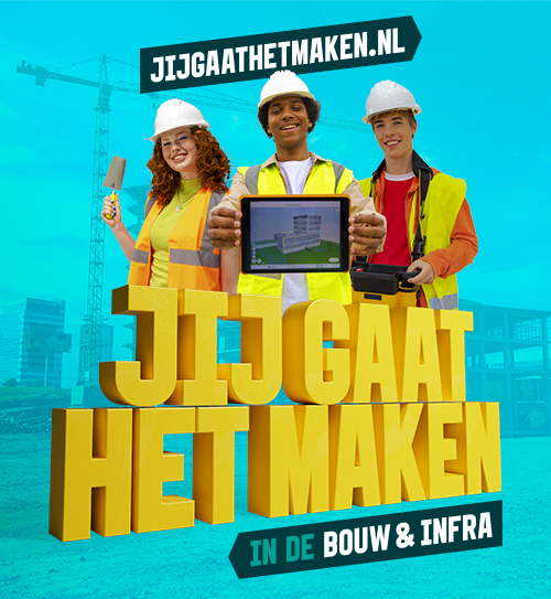 Zoek jij nieuwe medewerkers? Met het promotiemateriaal van ‘jij gaat het maken’ kun je switchers en jongeren enthousiasmeren voor een beroep in de Bouw &amp; Infra. Download het promotiemateriaal hier: jijgaathetmaken.nl/voor-bedrijven…