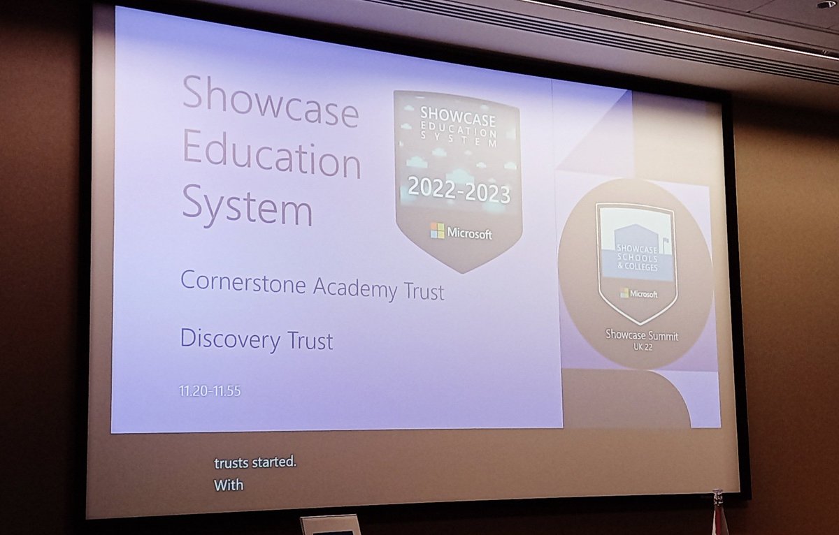 Pleased that there is a new new <a href="/Microsoft/">Microsoft</a> <a href="/MicrosoftEDU/">Microsoft Education</a> category: 'showcase system' for edtech excellence across schools.
An important moment for #Edtech and #Academies movement. 
@TCATEdTech <a href="/Discoverytrust/">Discovery Trust</a>