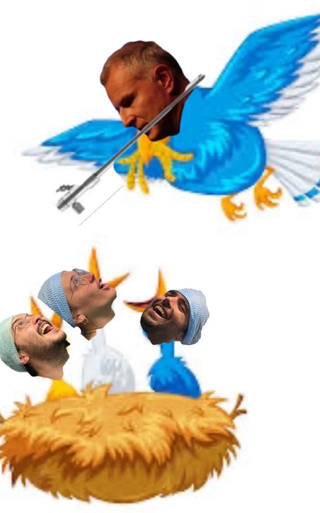 Teaching rigid bronchoscopy to several fellows in the same time can look like this sometimes !!
Feeding hungry baby birds😝😅