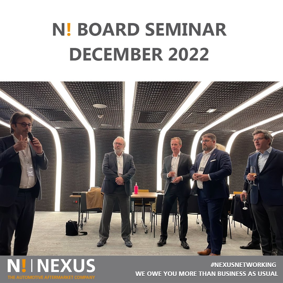 NexusAutomotiv's tweet image. #NexusNetworking - During the N! Board Seminar of this week, #Nexus Board of Directors invited few N! Strategic Suppliers to share and exchange visions on #sustainability - The discussions brought the first elements for the NEXUS #ClimateDay which will take place in March 2023.