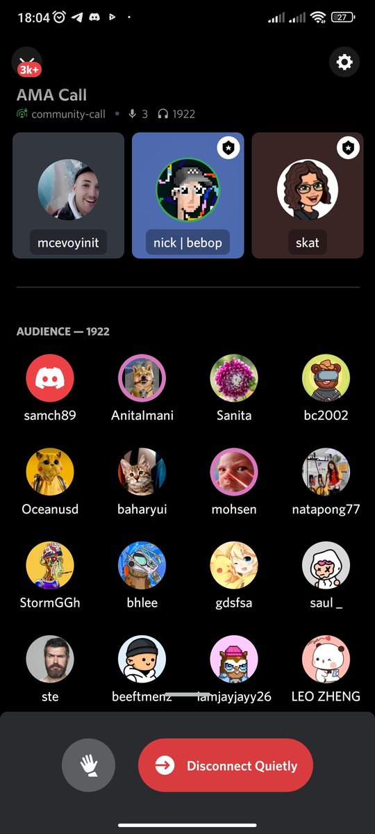 Now 1922 ser, many people interested with <a href="/bebop_dex/">Bebop</a>  👀

AMA #bebop