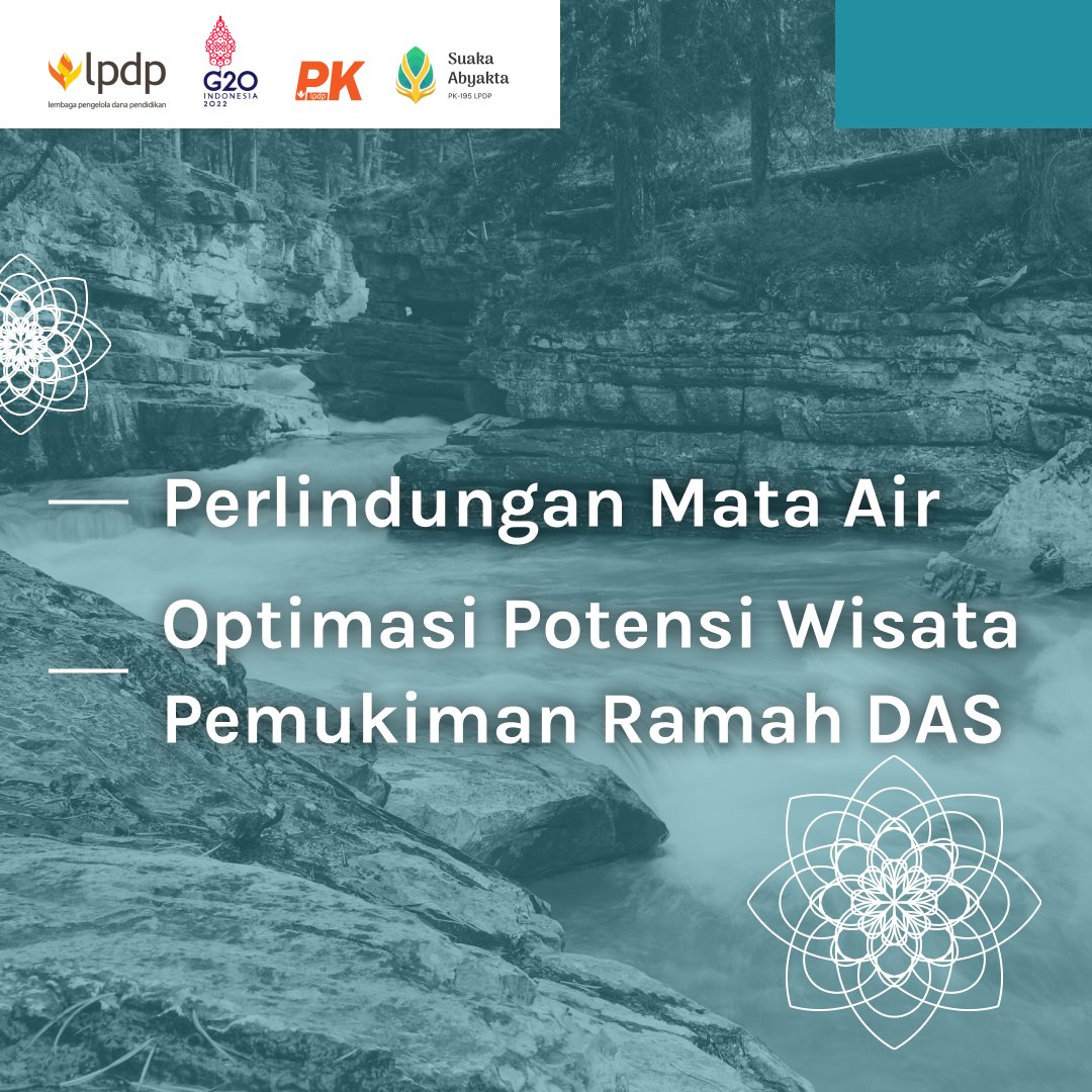 theonapit's tweet photo. Hai Sobat SAKA! Langkah selanjutnya untuk melindungi Daerah Aliran Sungai kita: Perlindungan Mata Air &amp; Optimasi Potensi Wisata Pemukiman Ramah DAS. 

@lpdp.ri
@pk195.lpdp
#akupastimengabdi
#diriuntuknegeri
#sdmunggulIndonesiamaju
#pk195
#suakaabyakta https://t.co/EZd8M2BzfE