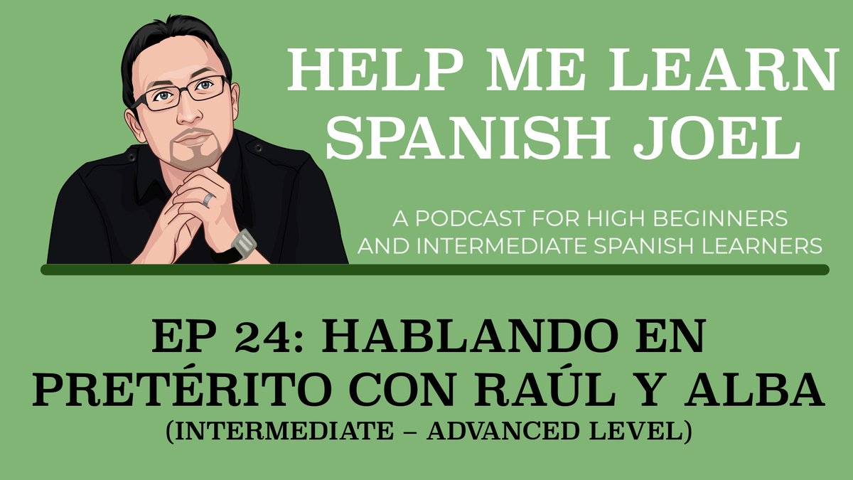 joelspanishcafe's tweet photo. In this episode, Alba is hosting this short conversation with our friend Raúl, and he shares with us a few things he did the day or the week before they had this conversation so that you can hear a conversation with an emphasis on the Pretérito.
YouTube:
https://t.co/yljeACMaPK https://t.co/zVwXDDLbq2