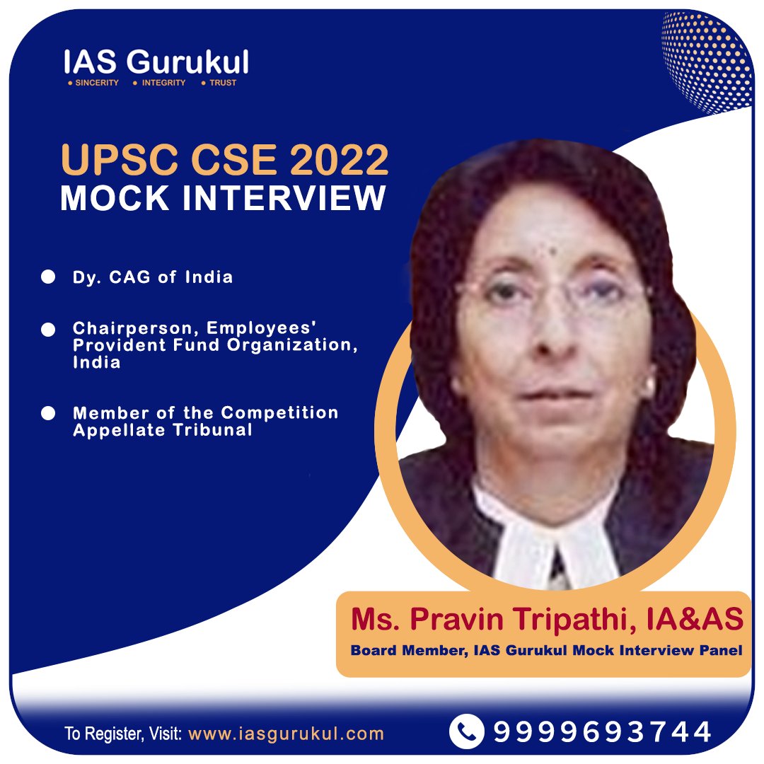 iasgurukul's tweet image. Ms. Pravin Tripathi, IA&amp;amp;AS
Member of IAS Gurukul mock interview panel

#upscmockinterview #iasmockinterview #upsccseinterview2022