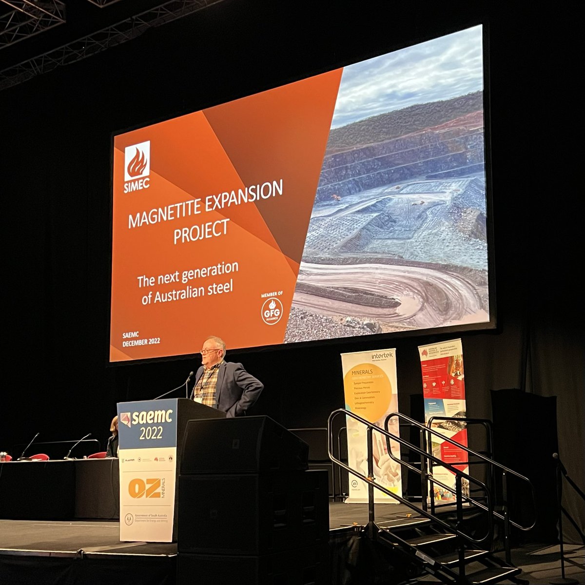 _SAEMC's tweet photo. With the end of session 4 #saemc22 comes to a close! Great to finish up with talks from SIMEC Mining, Adelaide Uni, OZ Minerals & BHP. https://t.co/spuXTKqFpX