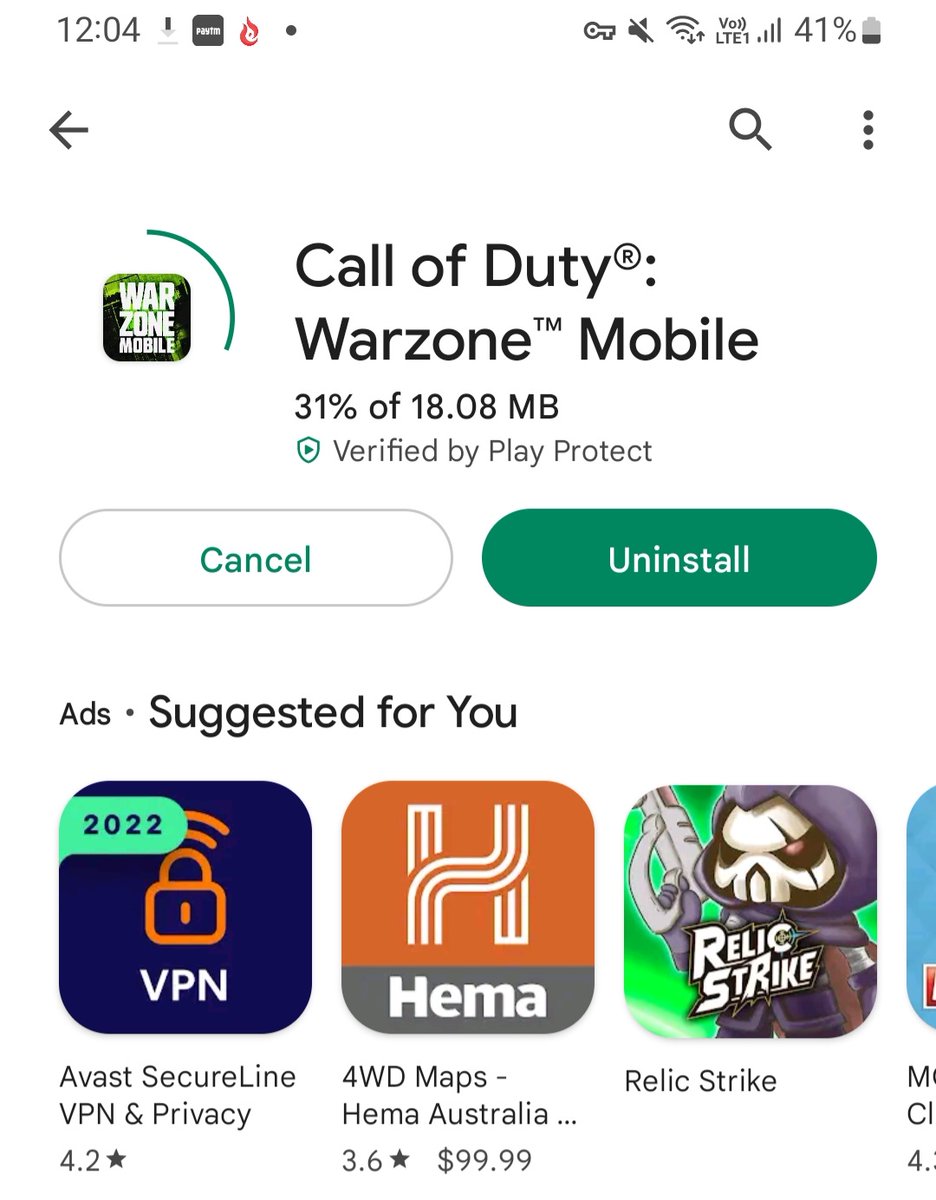 PrafulDwivedi12's tweet photo. Warzone mobile received 15mb ingame and 18 mb play store update
After which game is stable, good fps, loads faster,lag is reduced, major bug fixes, graphics need to be improved.
On sd750G 
@RevenentYT 
@SagarWZM 
@WarzoneMobile https://t.co/XcyOxqeDfu