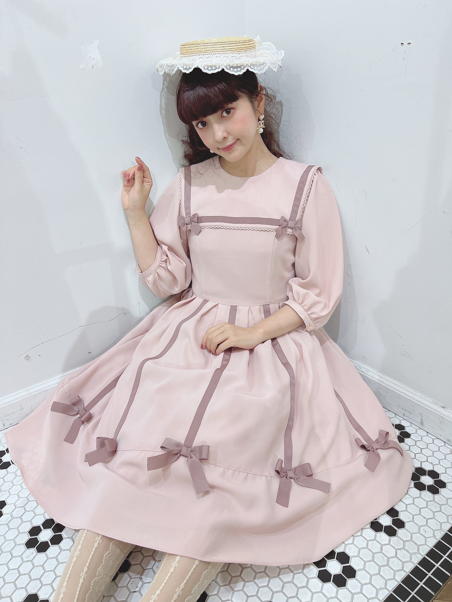 メロディバスケット 深澤翠ちゃんコラボ モノトーンスカラップコート