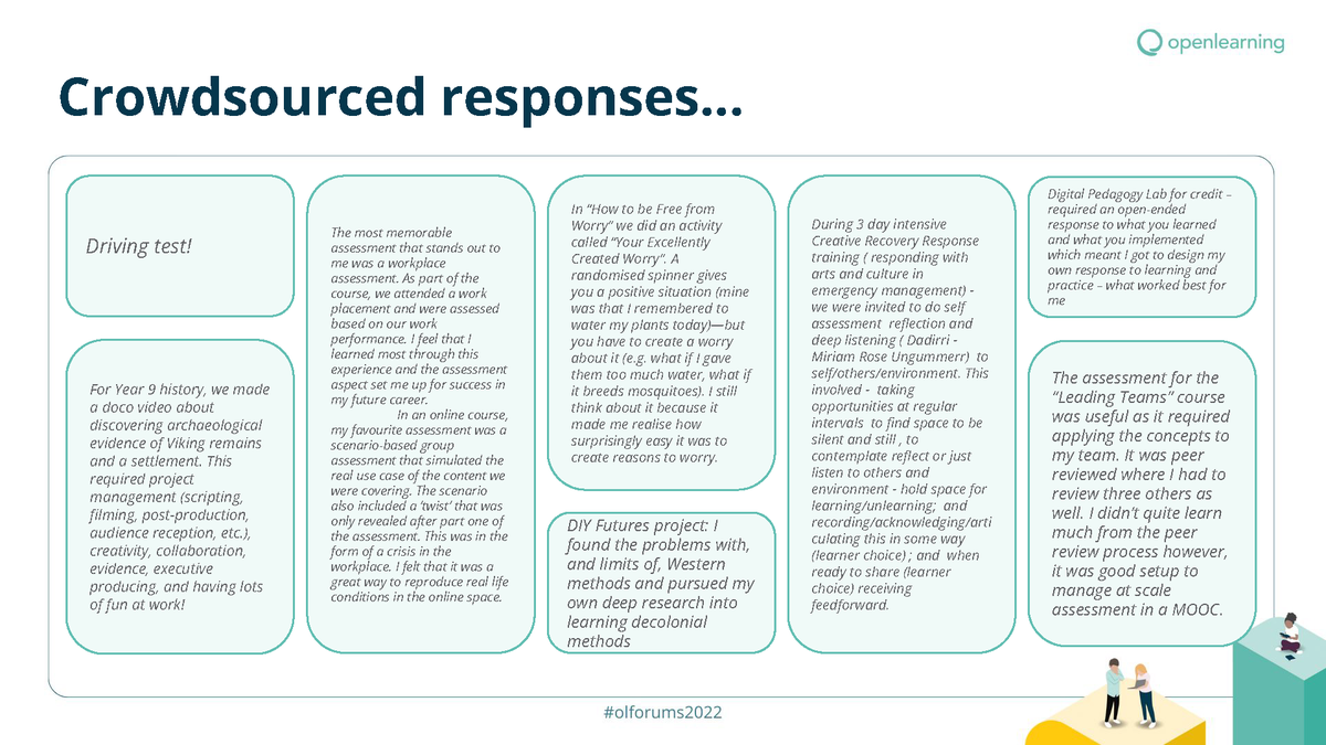 BeverleyBMiles's tweet photo. Memorable assessment... or assessments that you learned something from that you use daily... 😍
#OLforums2022
#LifelongLearning #LifeWideLearning #Microcredentials #Upskill #Reskill #Fun #Passion #Curiosity #CritDigPed https://t.co/n4divNBjyU