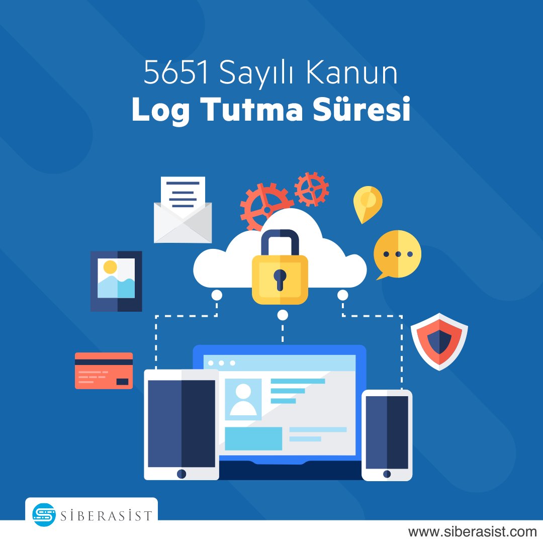 siberasist's tweet photo. Kurum ve işletmelerin yapılan işlemleri en az 1 yıl kayıt altında tutulmaları gerekmektedir. 🙌👨‍💻

5651 Sayılı Kanun ve Log tutma kayıt süresi hakkında bilgi almak için bizimle iletişime geçebilirsiniz.👈

#Siberasist #SiberGüvenlik #VeriGüvenliği #5651SayılıKanun #LogTutmaSüresi https://t.co/ypxjYsv9n4