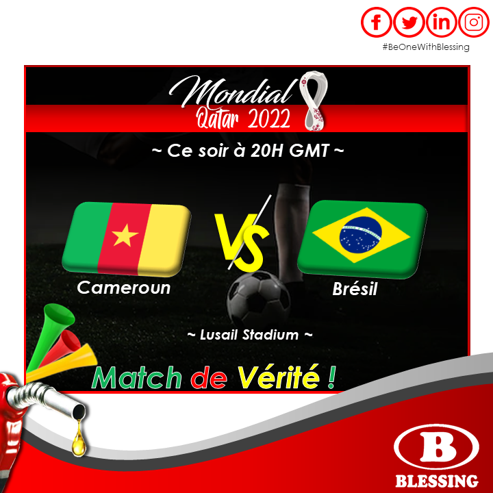 Blessingcmr's tweet photo. La rencontre d'aujourd'hui est un match⚽🏟️ de vérité pour l'équipe du Continent😎👌✨. On saura donc celui qui verra le lion ou celui que le lion verra ce soir🦁🔥.
En attendant, qui seront les buteurs du match et qui le remportera 🥅❓
#Qatarworldcup2022 #BeOneWithBlessing https://t.co/8D9H0sBUt5