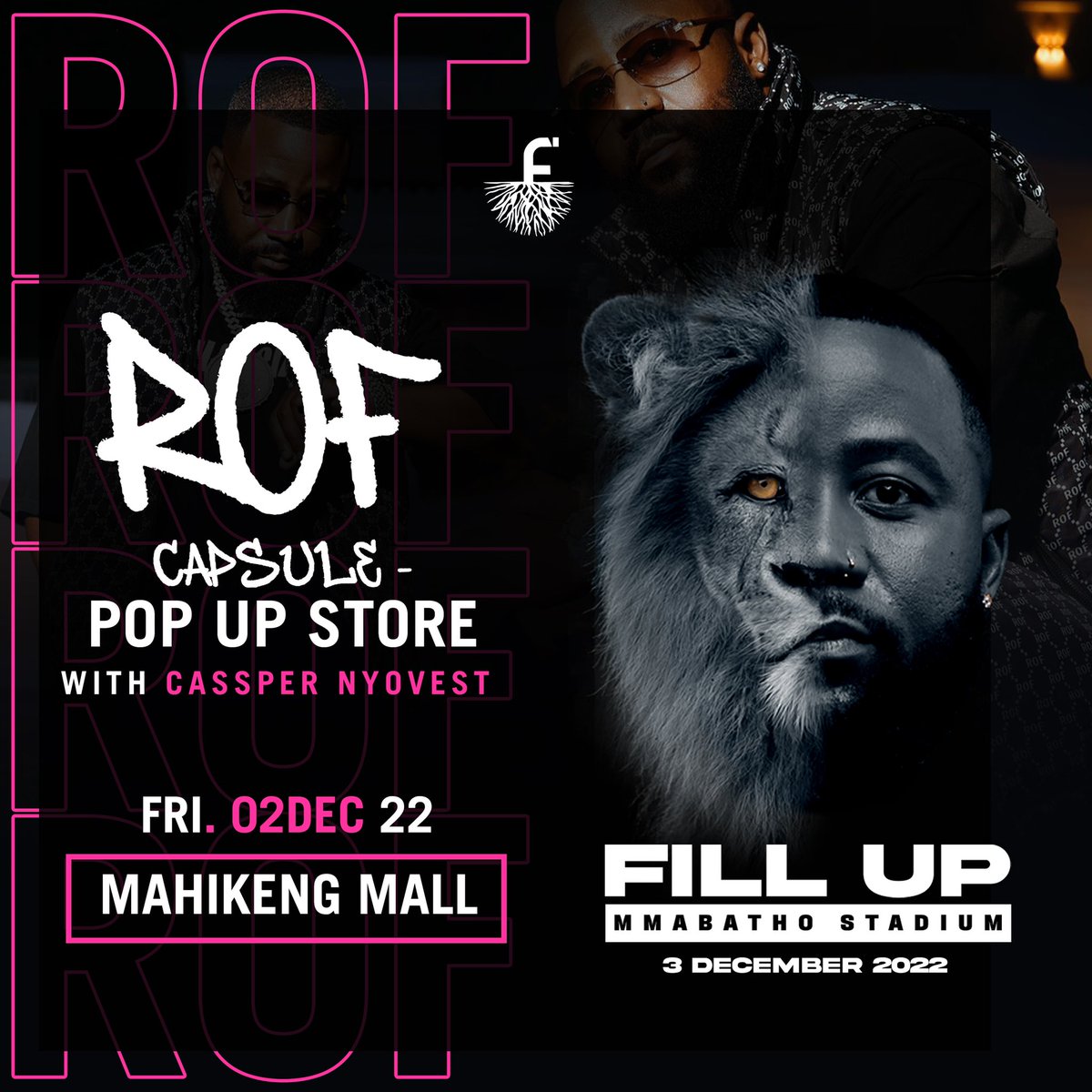 rootoffame's tweet photo. You have seen them online and now they are here at Mahikeng Mall. Come get a feel of our ROF Capsules and 990’s. Last day at Mahikeng Mall.
#ROFatFillUp https://t.co/za66P0stXi