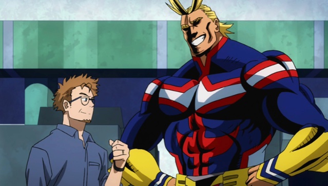 TentaclesNot's tweet photo. #TwoHeroes might as well be renamed Toshi and Dave: The Movie #MyHeroAcademia https://t.co/xB2ujXsQbV