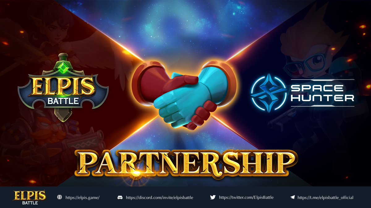 📣Partnership Announcement📣 🎉 Elpis Battle x Space Hunter 🎉 We considers it an honor to collaborate with @spacehunterio, an MMO-RPG with 3D open space. 🔥Hopefully, this cross-promotion will bring more benefits to both communities! Detail: news.elpis.game/partnership-an… #NFT #GameFi