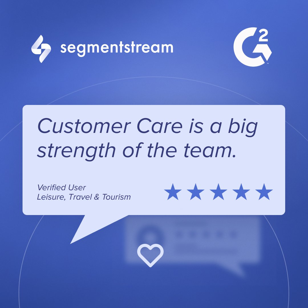 Nothing makes us happier than reading our clients' reviews — especially when all of them are positive 🌻

See what they have to say:
g2.com/products/segme…

#marketingattribution #marketingmeasurement #segmentstream