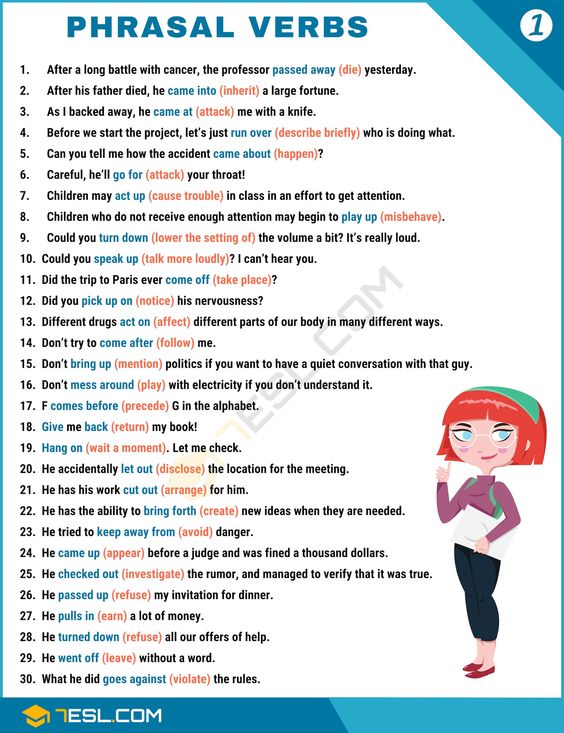 Aprentias's tweet image. 30 Phrasal Verbs