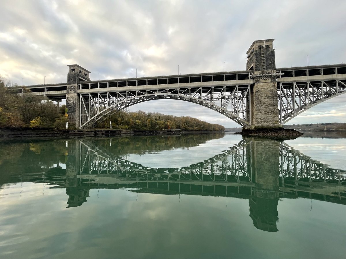 Beautiful reflections, paddling through tranquility #Anglesey #MenaiStrait #Wales #SUP