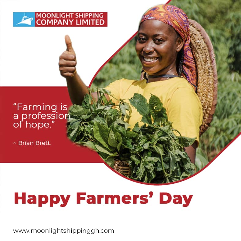 moonlightshipgh's tweet photo. Thumps up to all farmers out there who work so hard to bring food to our tables.  

We say Ayeeko 👏 🇬🇭

#Moonlightgh #aircargo #seacargo #haulage #customsbrokerage #decemberinghana #customerservice #friday #airfreight  #freightforwarders  #farmers #holiday #farmersday2022 https://t.co/fYU0bS2oYh