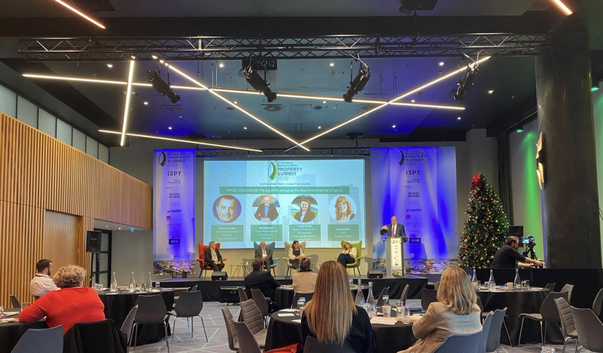 It was a pleasure to represent <a href="/AVIVAIRELAND/">AVIVA</a> at @PropertySummits to discuss the big shifts impacting commercial real estate, alongside esteemed panellists <a href="/CarolTallon/">Carol Tallon</a> Neil Bannon and Vince Harney, at the mercy of Ivan Yates! An excellent day amongst industry professionals 🏢🏗️🏭