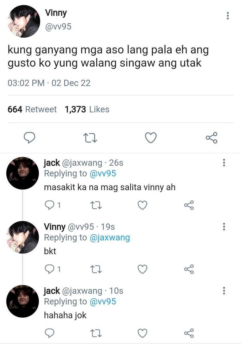 Filo #Taekookau Where In..

Vinny ( Kth ) And Cion ( Jjk ) Are Always Coming At Each Other'S Neck. 440