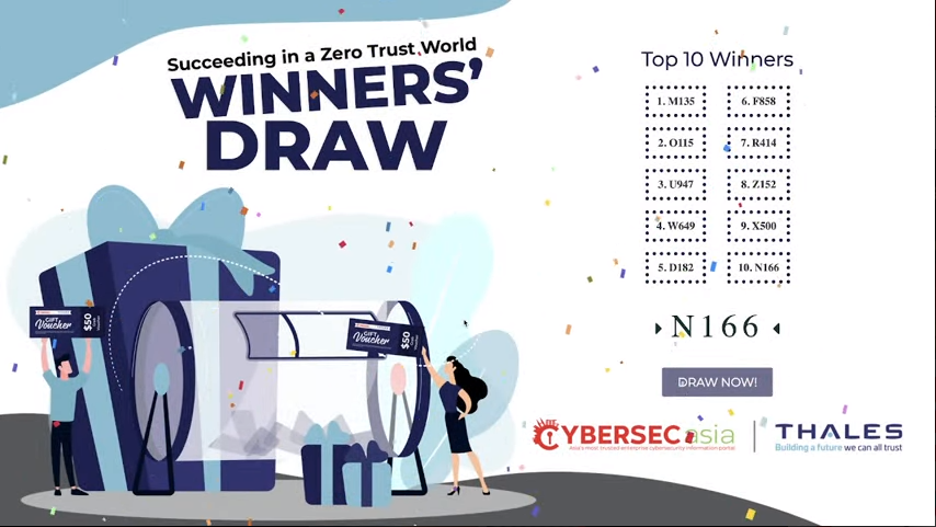 CybersecAsia's tweet photo. Congratulations to these 10 deserving draw winners! We hope you enjoy whatever you do with the US$50 Grab voucher!
CybersecAsia will reach out to you next week!
#CloudSecurity #TrustedAccess #Thales #CybersecAsia https://t.co/oN1F3qUOzk