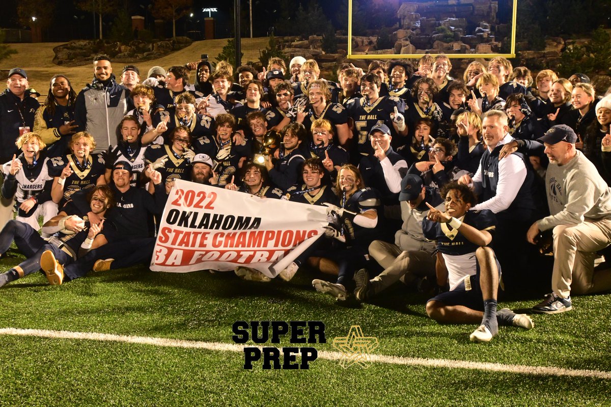 The Heritage Hall Chargers are the 2022 Oklahoma class 3A State Champions <a href="/HHokcSports/">Charger Sports</a> <a href="/TheHallFootball/">Charger Football</a> <a href="/OKCCBSSPORTS105/">OKC Sports Radio 105.3 - KINB FM</a>