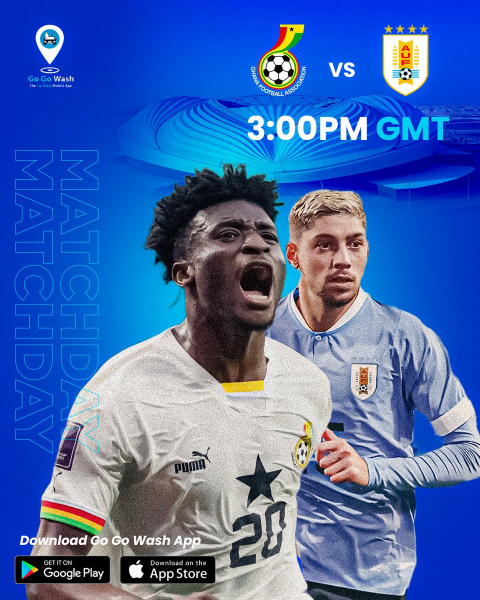 gogowashghana's tweet photo. Everything to play for. Let's do this, #BlackStars
#FIFAWorldCup
#Qatar2022
#GoGoWashIsComing https://t.co/87yjxd1f9X