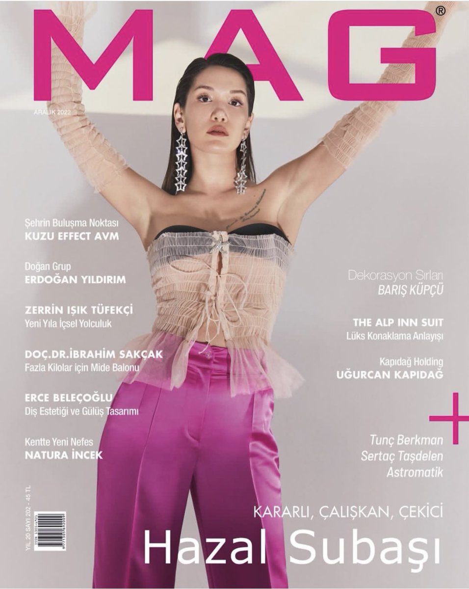 Deniz TURAL (@dtural) on Twitter photo #HazalSubaşı “MAG” Dergisi’nin yeni sayısına konuk oldu. 🔥 #HazalSubaşı “MAG” Dergisi’nin yeni sayısına konuk oldu. 🔥