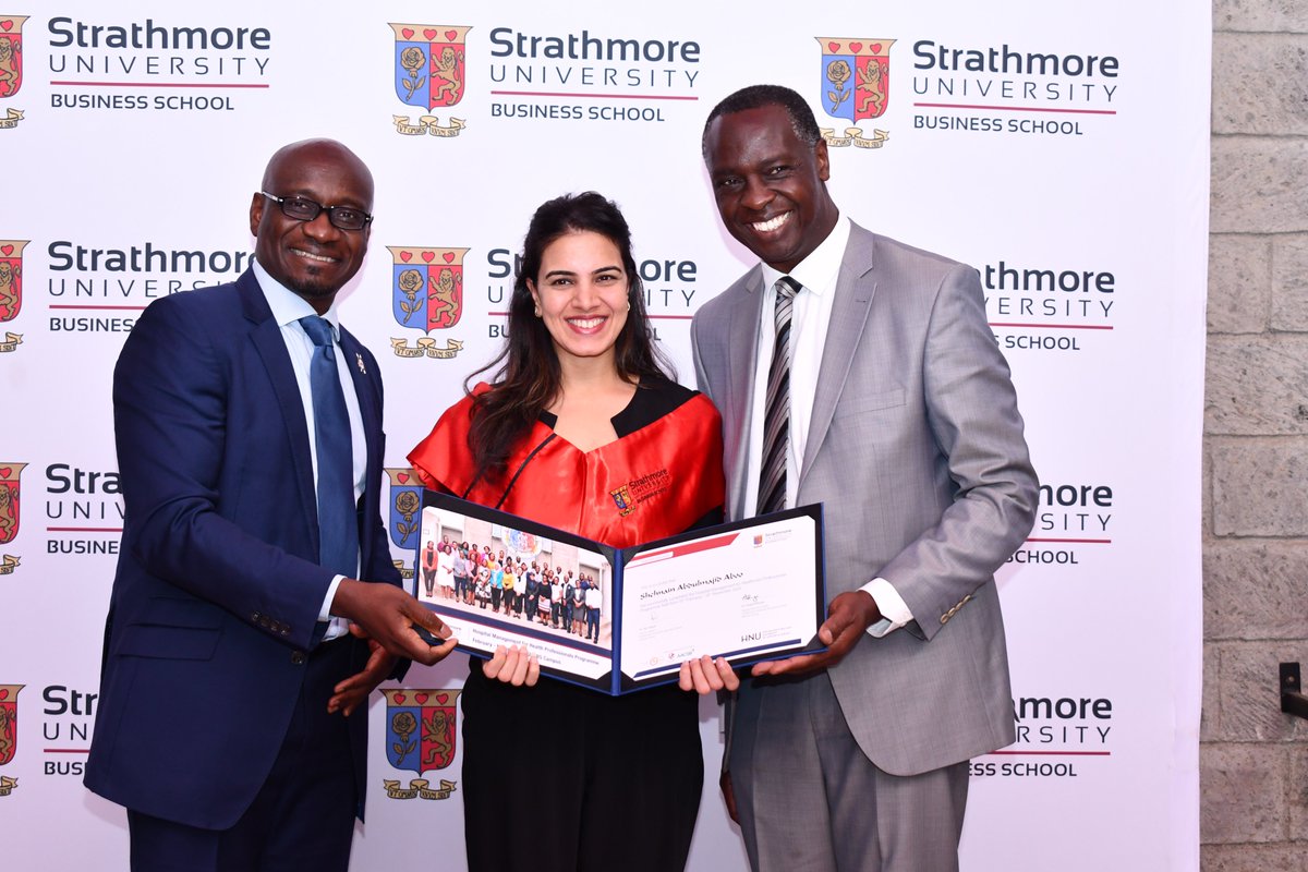 StrathU's tweet photo. Among the #ExecutiveEducation programmes with graduands today:
👉Hospital management for health professionals programme
👉Leading high performing healthcare organizations (LEHHO)
Learn more: https://t.co/qd5UvYGpL3
#EEGraduation2022 #DevelopingGreatAfricanLeaders https://t.co/1IAuiVhnvK