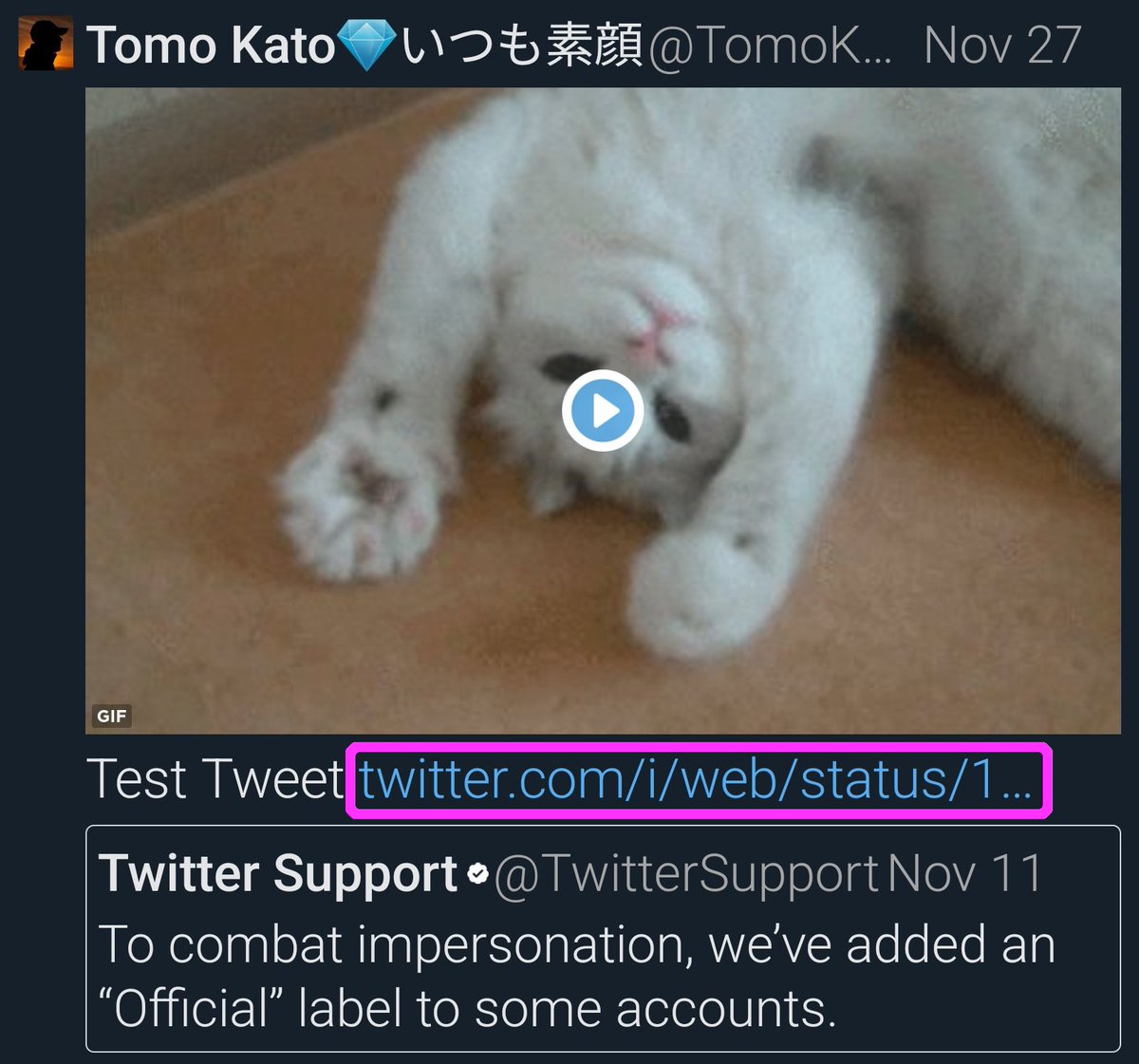 HotChaiLLC's tweet photo. #TweetReader は v2.18.3 よりミックスメディアをサポートしておりますが、
引用ツイートを伴うツイートに限り、1枚目のメディアだけが表示されます。
この場合、「i/web」というURLが表示されます。
現状、Twitter側の課題との事です。⬇️
https://t.co/9OwQyOqZmk https://t.co/72NOvDfxb3