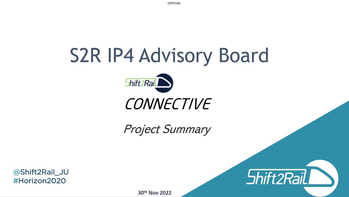 This Wednesday we had our 5th Advisory Board of CONNECTIVE and the rest of the active Shift2Rail projects. Thank you for the feedback received!