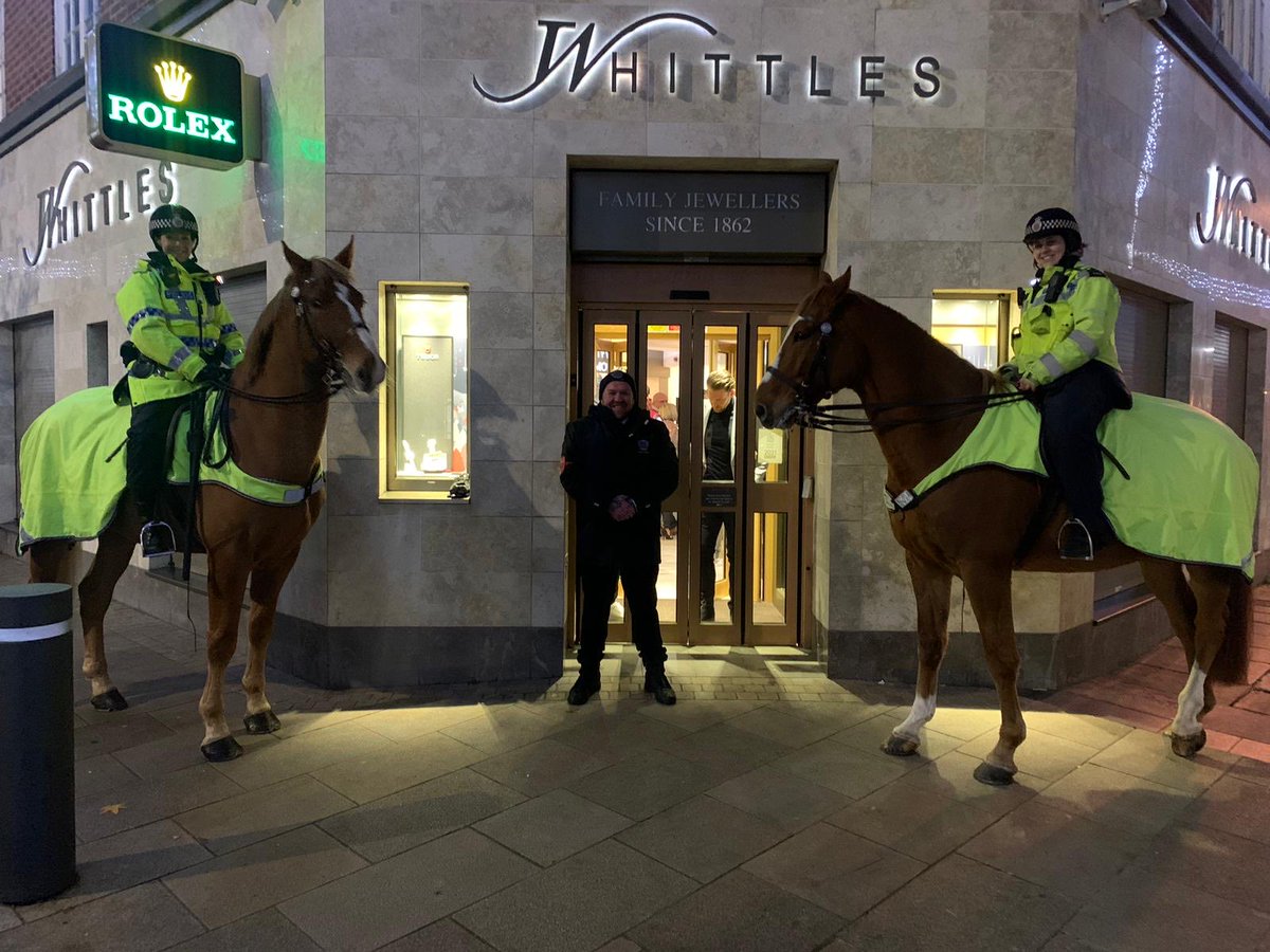 Elite Security nw Ltd working at at Whittles jewellery last night