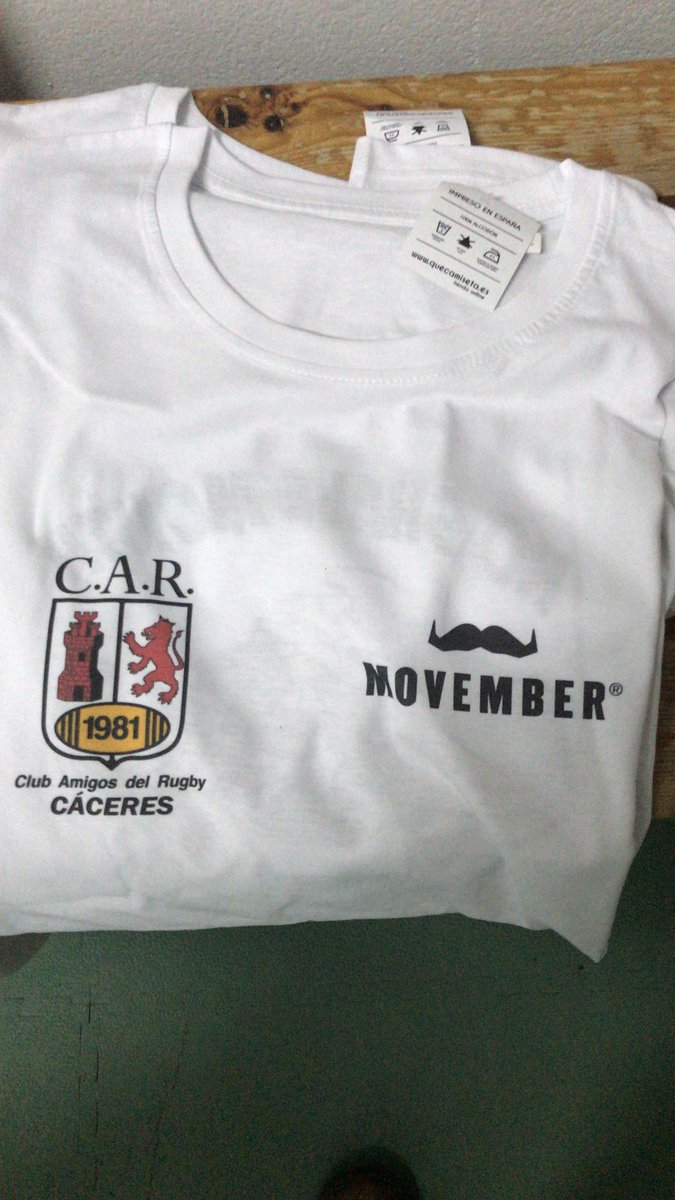 Hemos cerrado el mes con #MOVEMBER y camisetas en el vestuario hasta el bigote!!!
Nuestros chicos recaudan más de 200€ para donar a ⁦<a href="/MovemberES/">MovemberES</a>⁩