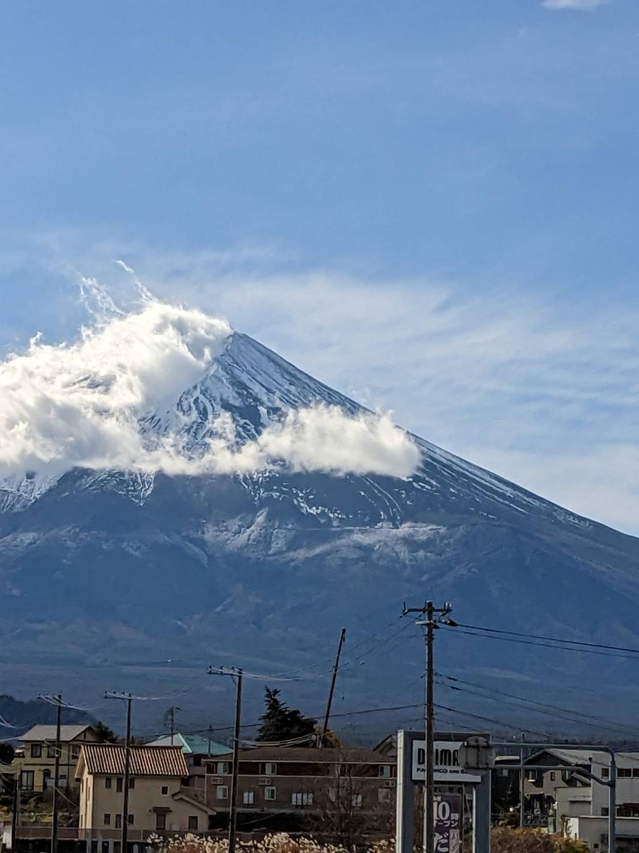河口湖からの富士山‼️ 山中湖曇っていたので 超ラッキー