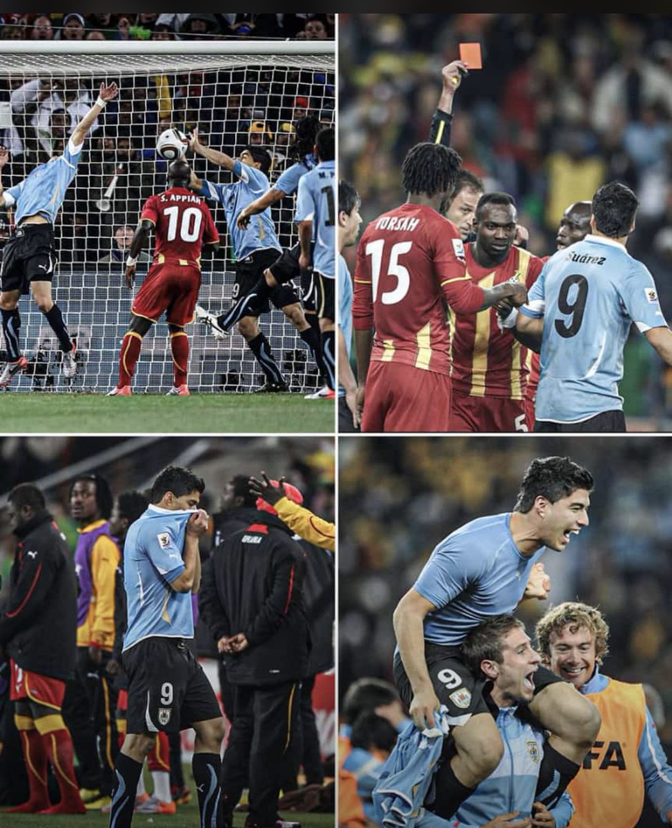 I remember this happened on a Friday evening, 12yrs ago. 
Today being a Friday, Uruguay won't b lucky again. 
#GoBlackstars 🇬🇭