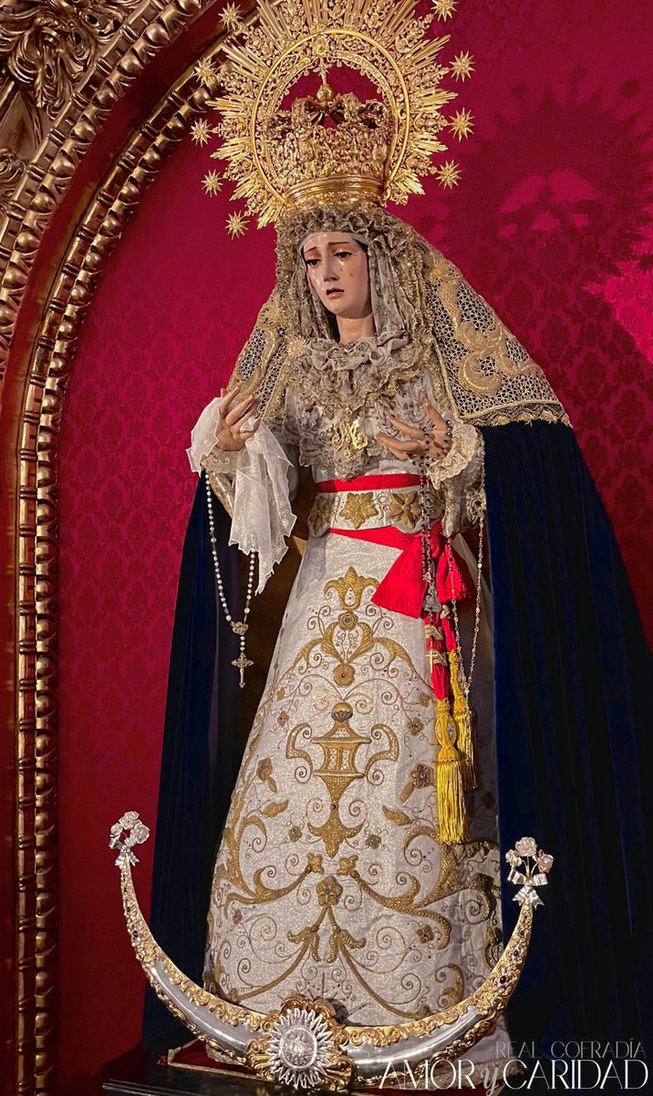 AmoryCaridad's tweet image. ⚜️Nuestra Señora de la Caridad vestida para el tiempo de Adviento, Festividad de la Inmaculada Concepción y Navidad.

#CofradiasMLG 
#barriodelavictoria