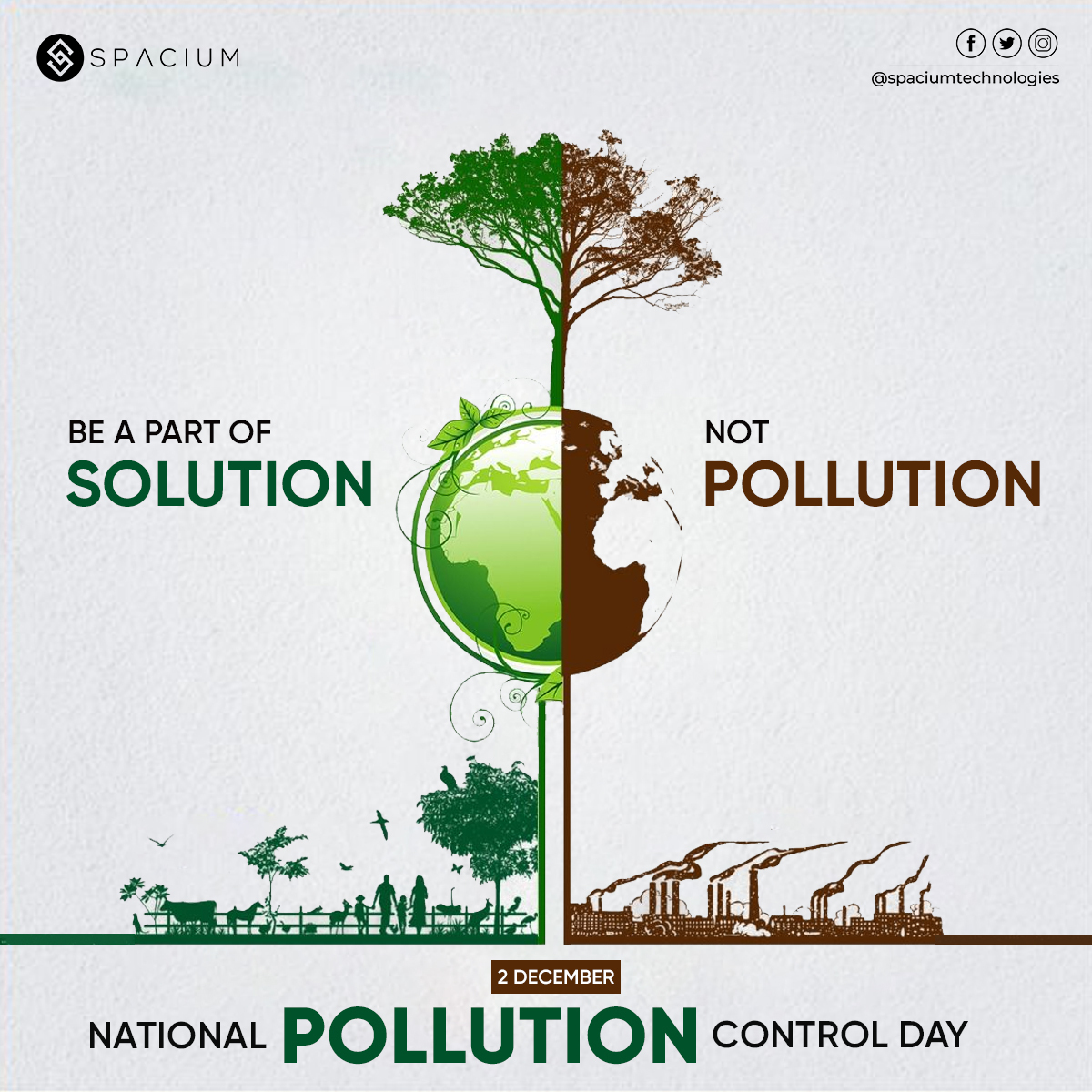 spaciumofficial's tweet photo. Let us save our environment from getting poisoned with pollution.
#spacium #spaciumtechnologies #NationalPollutionControlDay #healthylife #healthcare  #pollution #smiley #healthyindiasmileindia #PolygonConnect #pollutionfree #Kanye #FridayVibes  #Trending #Punjab https://t.co/khrUqnkIll