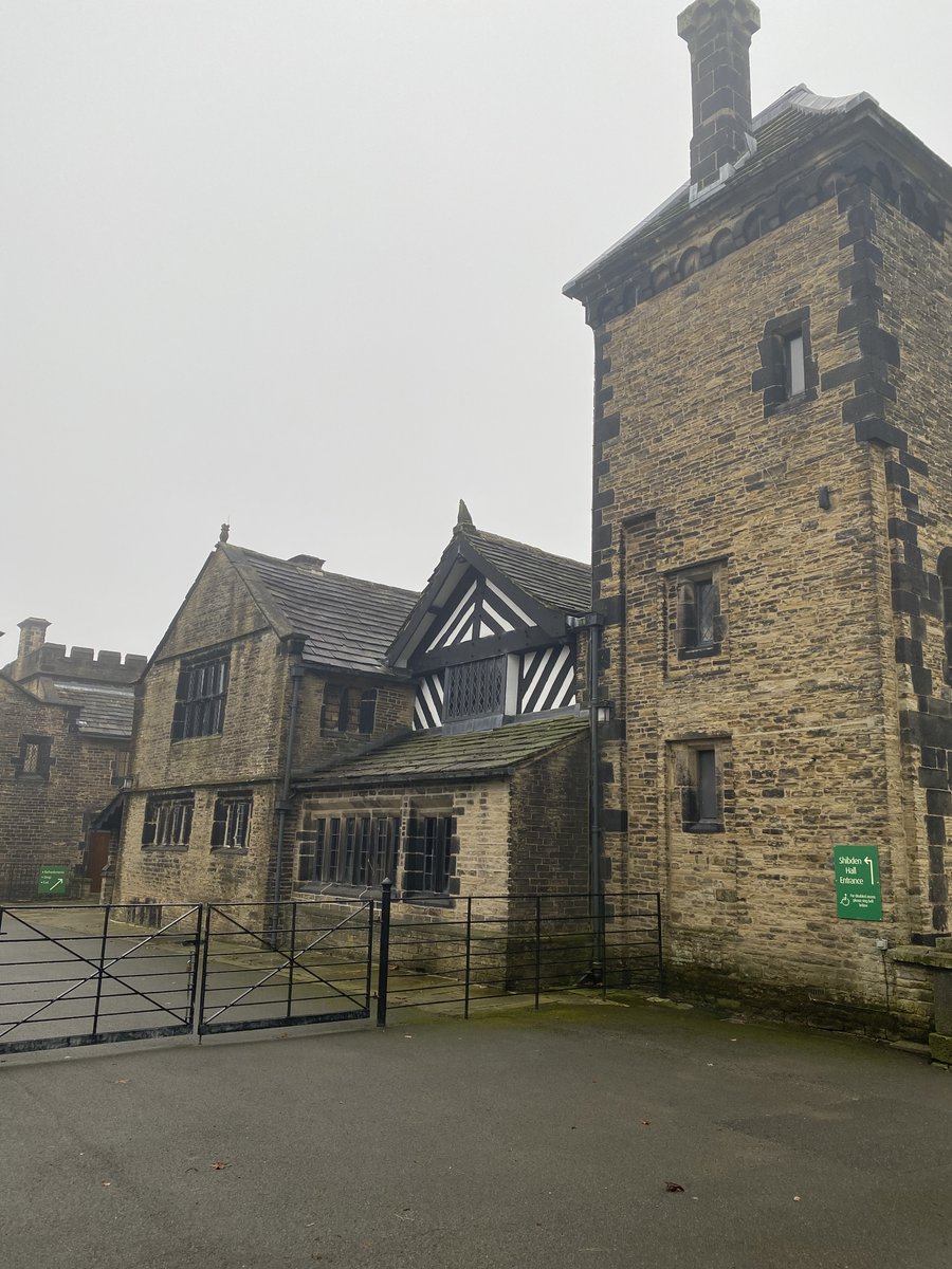 MJandCoYork's tweet photo. What difference a few months makes. Looking forward to making a start @ShibdenHall #calderdale #halifax #gentlemanjack #stainedglass #leaded windows #BBC #HBO https://t.co/Gfh7p0oXh0